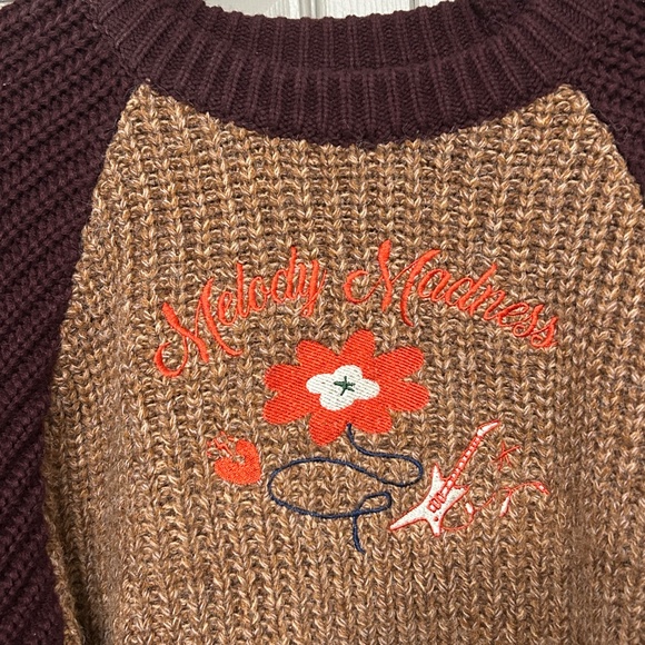 CIDER Melody Madness Distressed Sweater - Picture 2 of 11